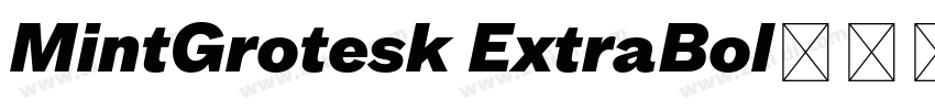 MintGrotesk ExtraBol字体转换 MintGrotesk ExtraBol字体转换